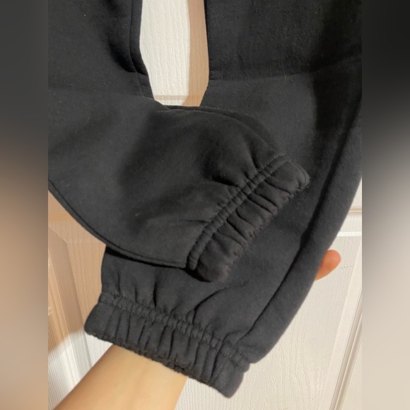 NWT My Boyfriends Closet Cotton Inner Jaw String Warm Black Sweatpants Size XS - Picture 5 of 10